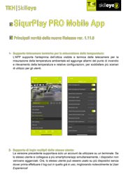 Release Note Mobile App SiqurPlay PRO v1.11.0
